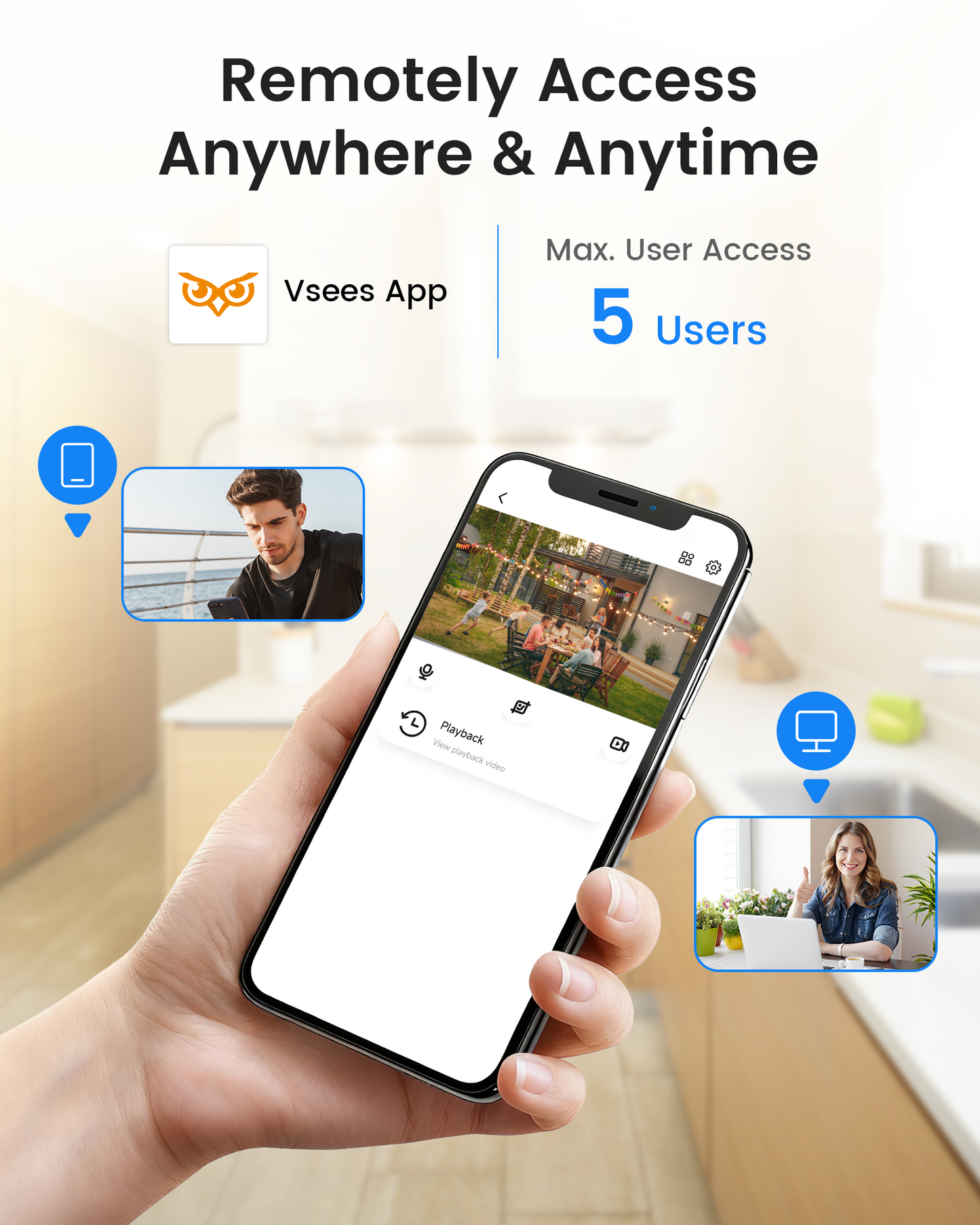 4K PoE Security Camera System, 8CH NVR with 2TB HDD + 8MP Wired PoE IP Cameras with Human/Vehicle Detection, People Counting, 100ft IR Night Vision, 2-Way Audio, for 24/7 Recording, C220
