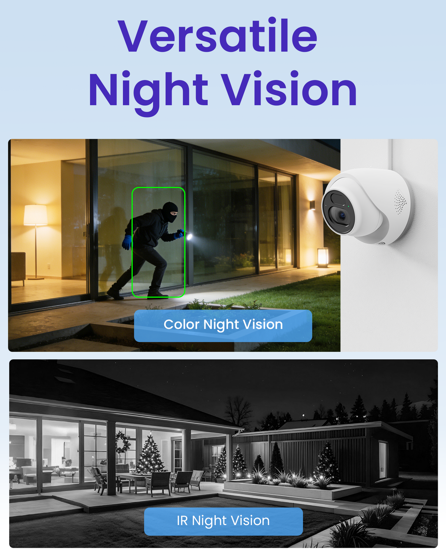 4K 8MP PoE Security Camera System | PoE IP Cameras + 8CH NVR with 2TB HDD | Person/Vehicle Detection | 24/7 Recording  | No Monthly Fee