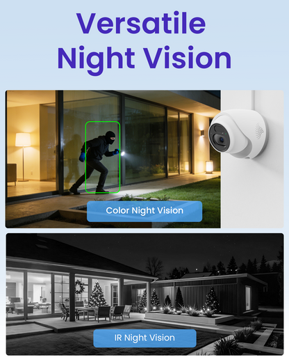 4K 8MP PoE Security Camera System | PoE IP Cameras + 8CH NVR with 2TB HDD | Person/Vehicle Detection | 24/7 Recording  | No Monthly Fee