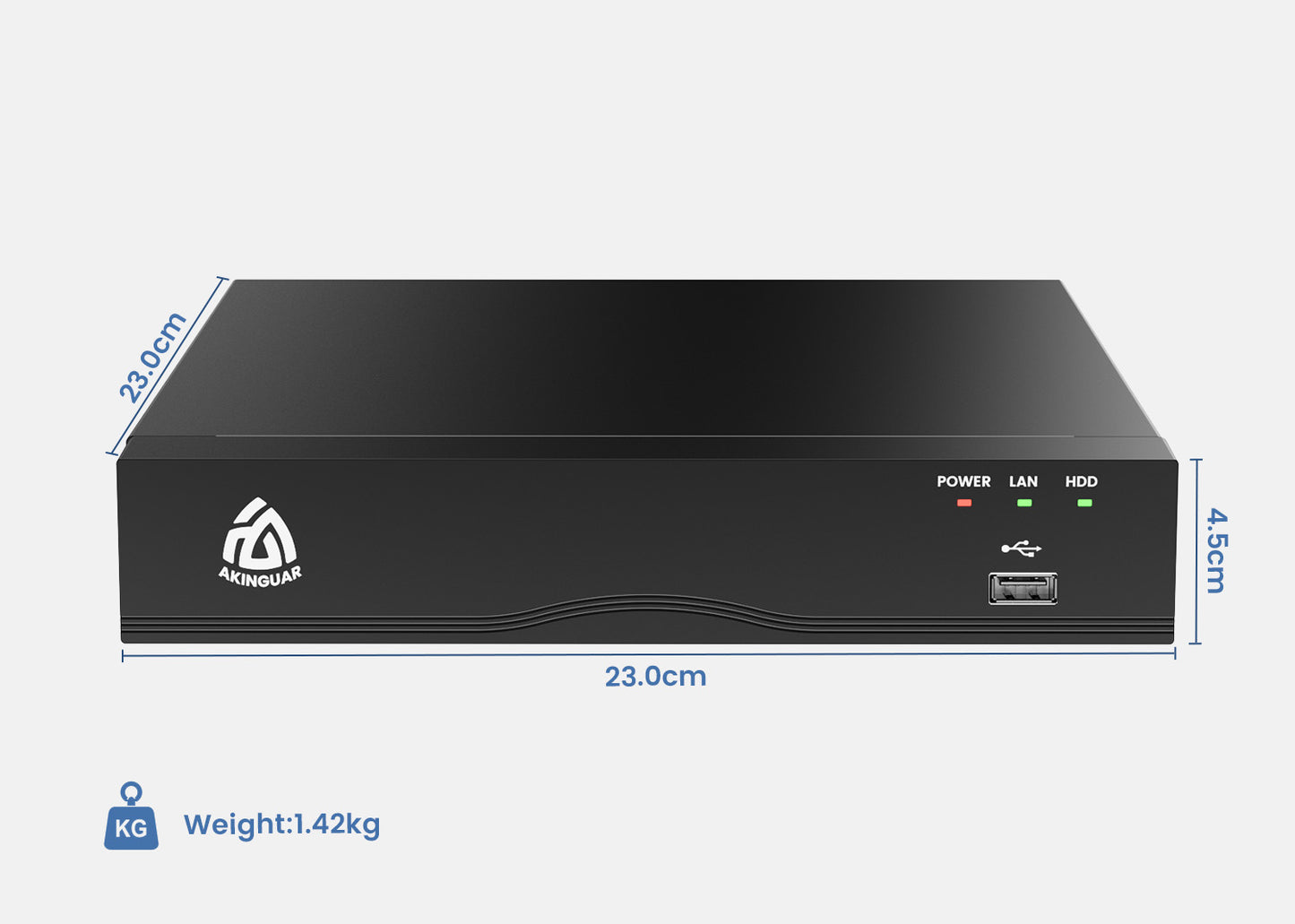 4K PoE NVR CCTV Recorder 8 Channel H.265+ POE Network Video Recorder with 2TB Hard Drive Smart AI Human/Vehicle Detection, Supports 4K/5MP/4MP/3MP/2MP HD PoE Cameras 24/7 Recording