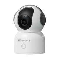 2K 3MP Indoor WiFi Security Camera | 360° Pan/Tilt | Motion Detection & One-Touch Call | 2-Way Audio | Works with Alexa