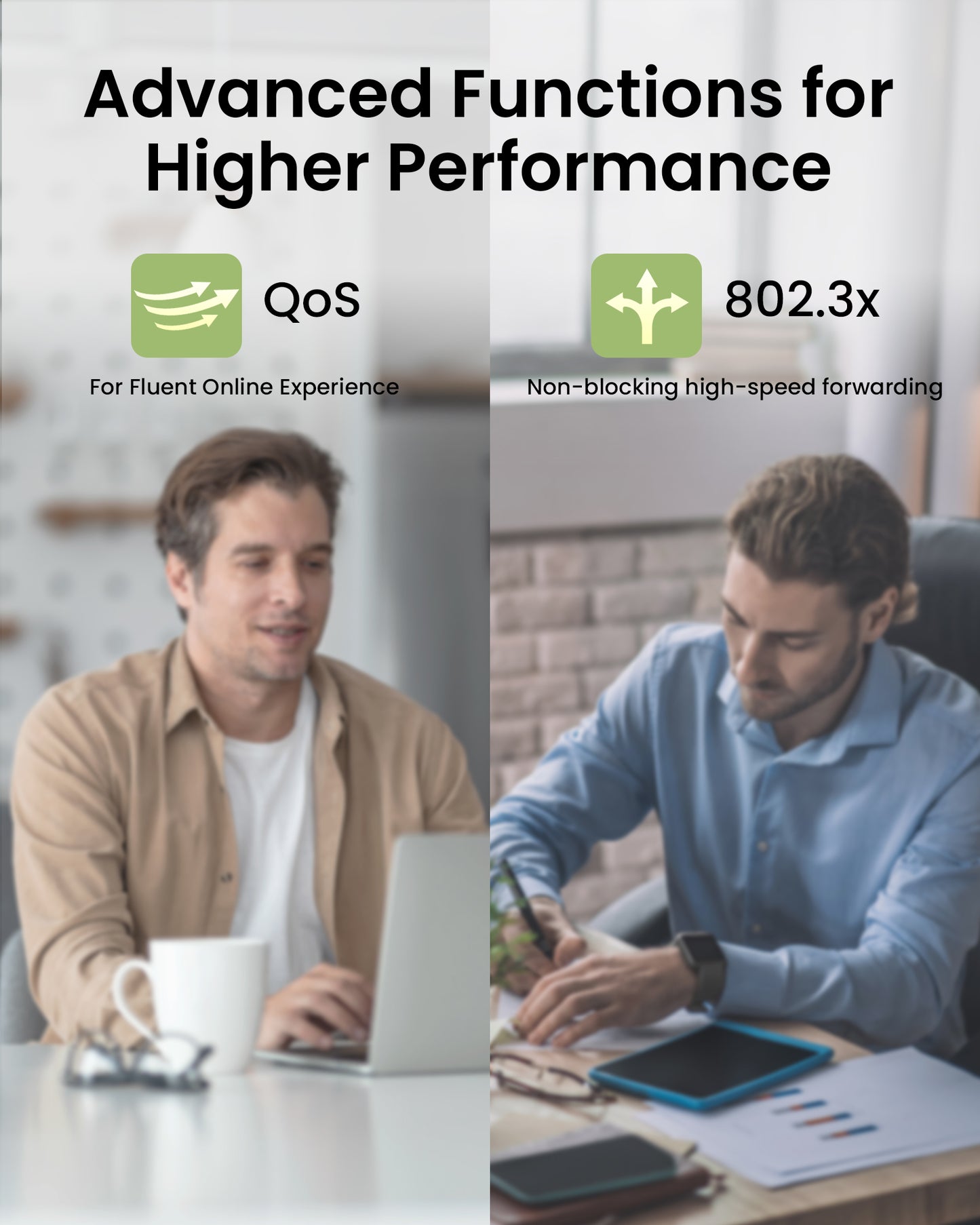 4 Port Gigabit PoE Switch with a Uplink Gigabit Port, 1000 Mbps Unmanaged Ethernet Switch with 65W Total Power, Metal Casing, Plug and Play, Desktop or Wall-Mount