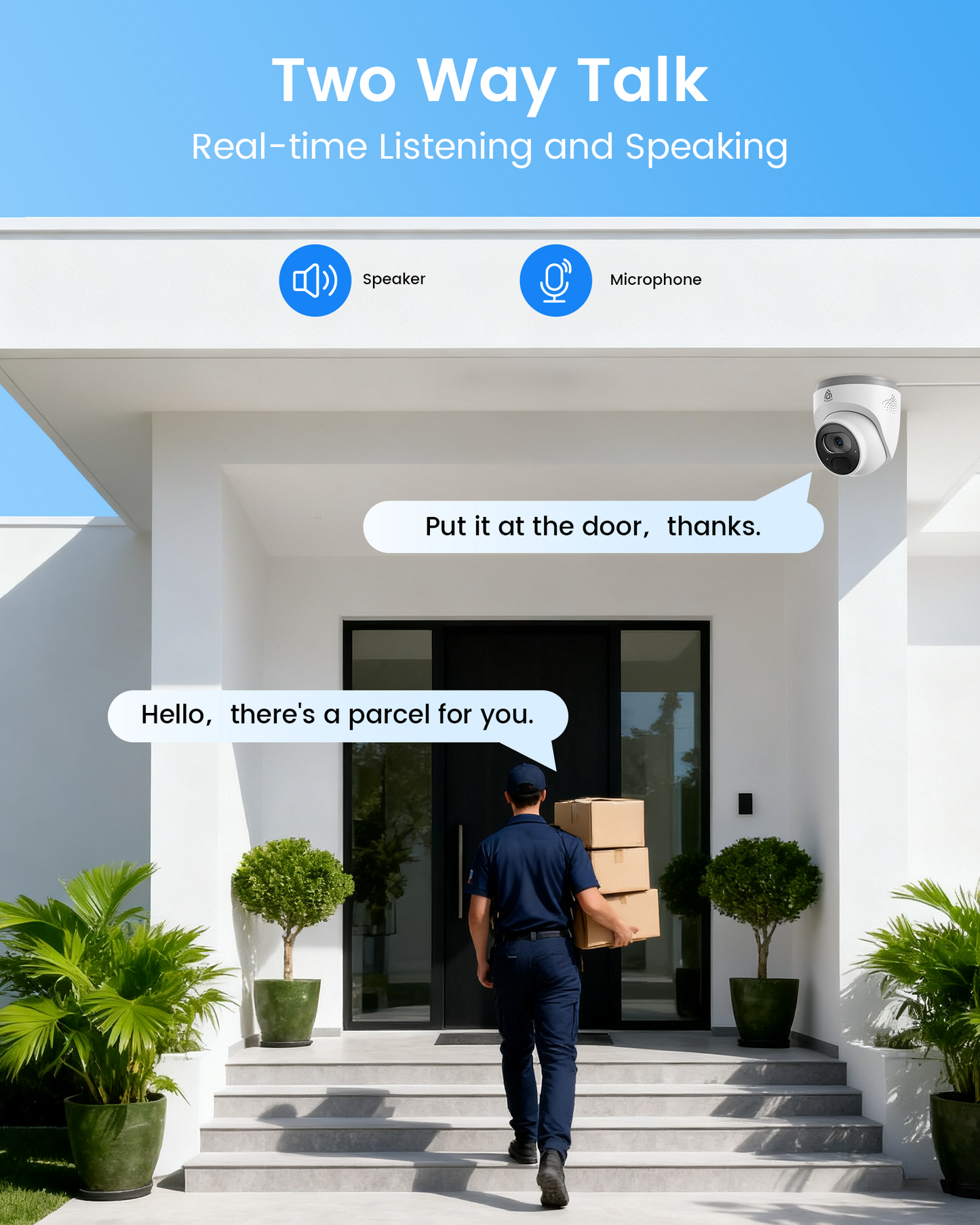 4K PoE Security Camera System, 8CH NVR with 2TB HDD + 8MP Wired PoE IP Cameras with Human/Vehicle Detection, People Counting, 100ft IR Night Vision, 2-Way Audio, for 24/7 Recording, C220