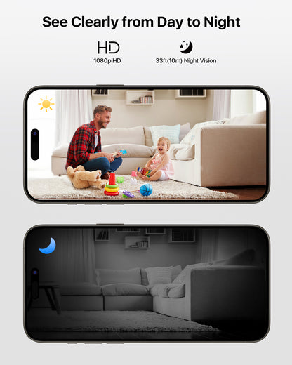 Nioto Indoor WiFi Camera, 2-Way Audio,Local Storage