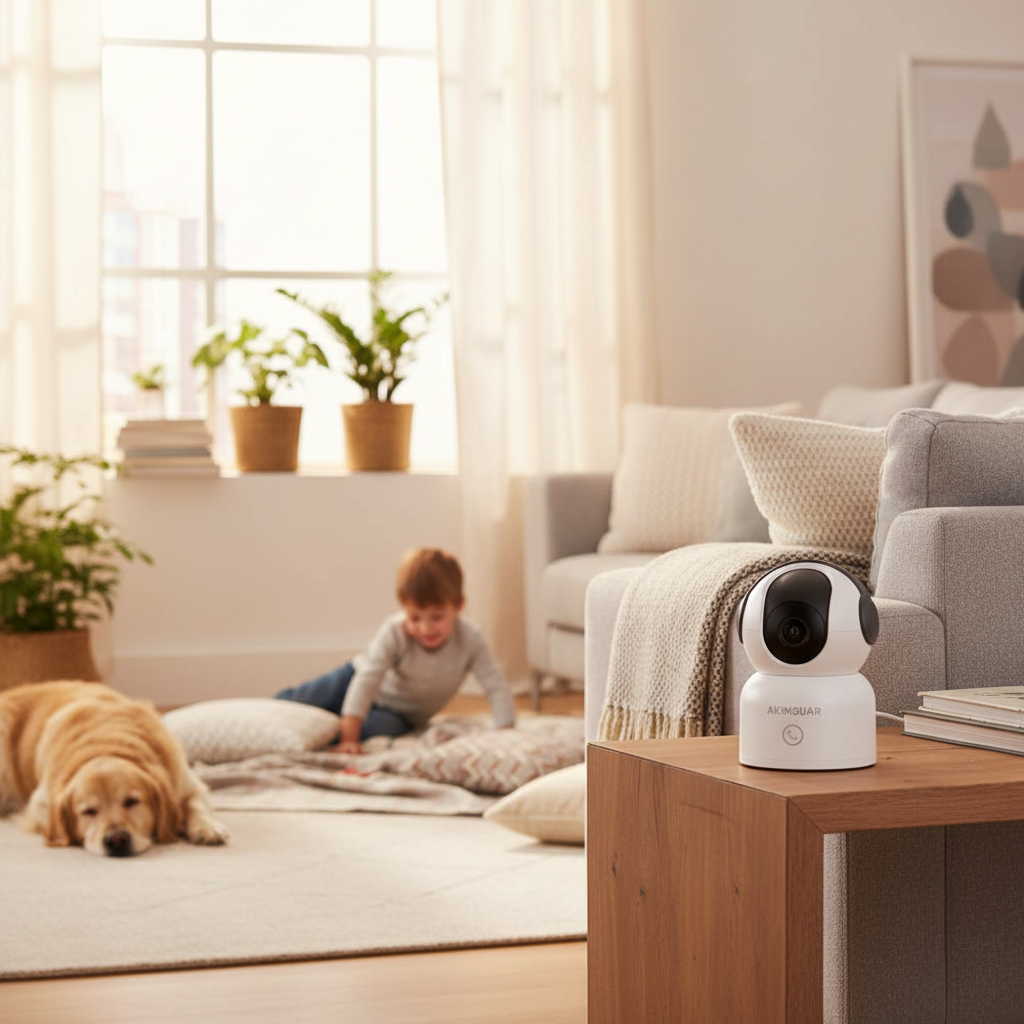 AKINGUAR室内摄像机客厅使用场景