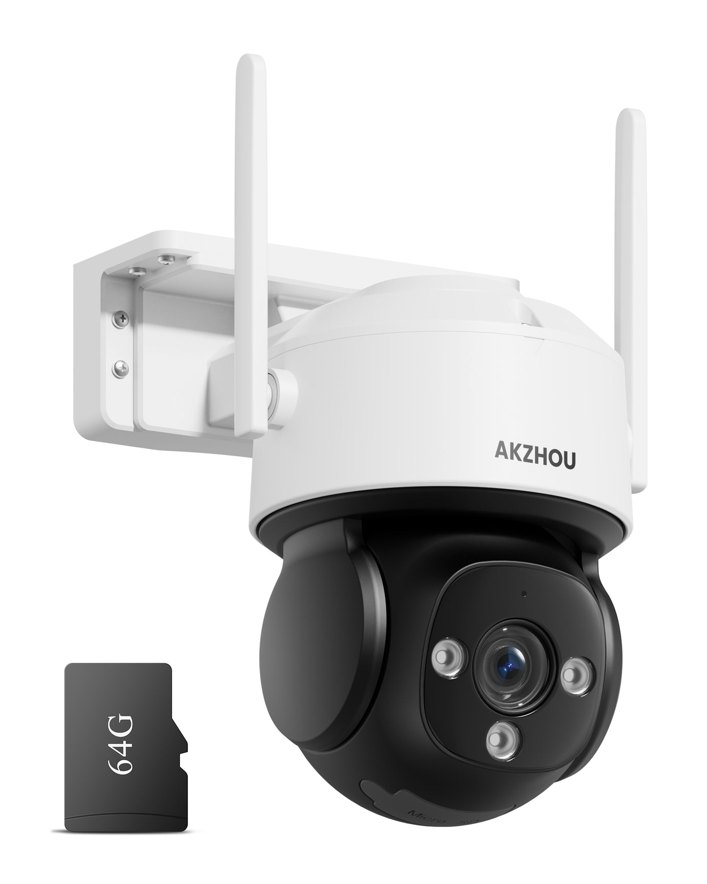 AKZHOU WiFi Camera,PTZ, Up to 128GB Local Storage