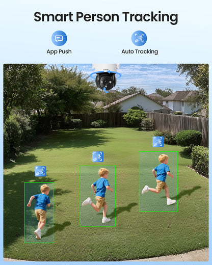AKZHOU WiFi Camera,PTZ, Up to 128GB Local Storage
