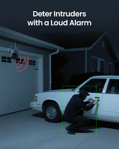 AKZHOU WiFi Camera,PTZ, Up to 128GB Local Storage